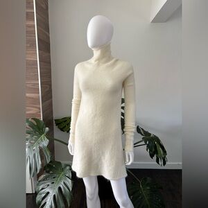 Jil SANDER Turtleneck Tunic Top Sweater Long Sleeve Mohair - Wool - Elastan NWT